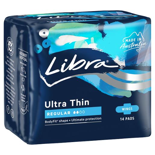 Libra Ultra Thin Regular Pads With Pads 14s
