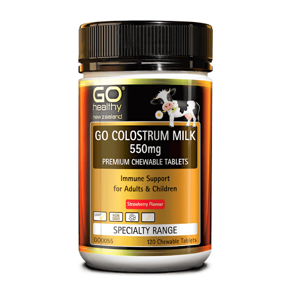 GO Healthy Colostrum Milk 550mg (120 Chewables)