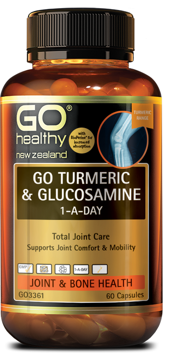 Go Healthy Go Turmeric & Glucosamine 1-A-Day Capsules