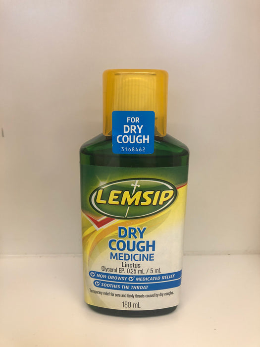 Lemsip Dry Cough Syrup 180mL (NEW LOOK)