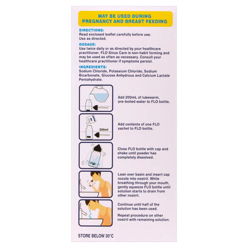 Flo Sinus Care Start Kit 12 Sachets +Bottle
