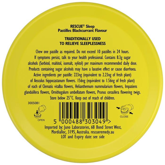 Bach Rescue remedy Sleep Pastil. B/Currant50g