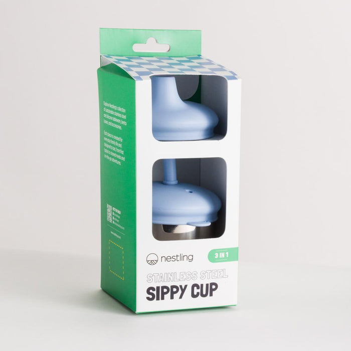 Nestling Stainless Steel 3 in 1 Sippy Cup