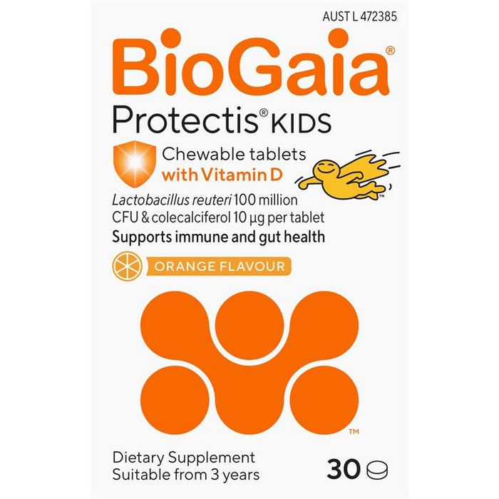 BioGaia Protectis Kids Chewables + Vitamin D Orange 30s