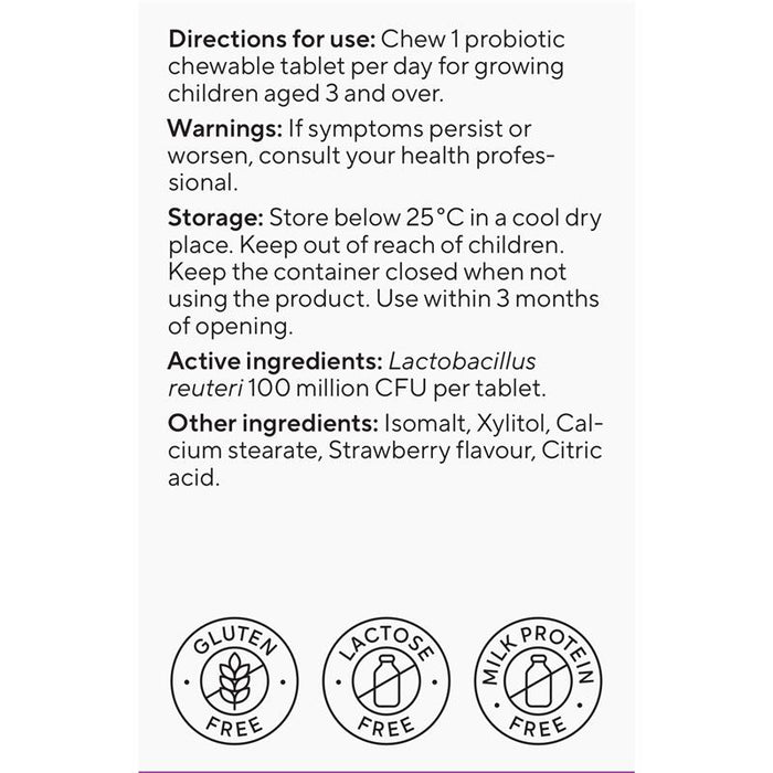 BioGaia Protectis Kids Chewables Strawberry 30s