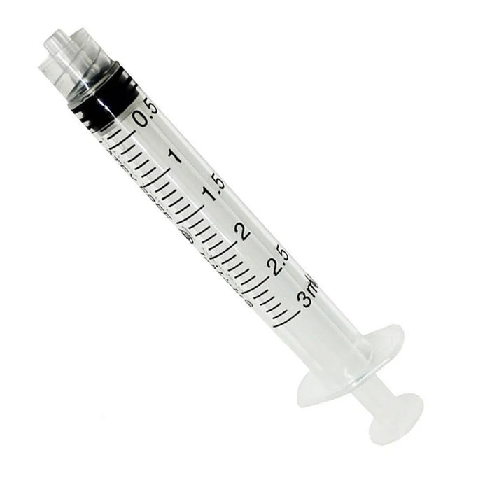 BD Plastipak 3mL Luer-Lok Syringe (No Needle) 100 Pack