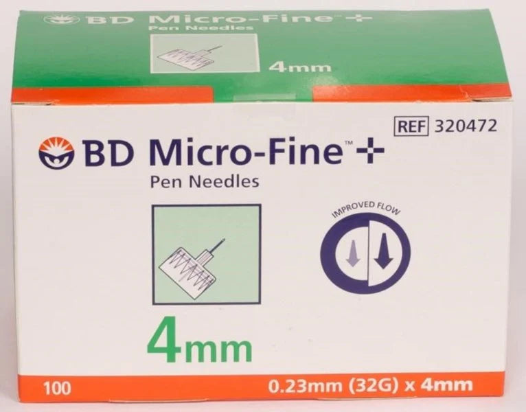 BD Micro-Fine+Pen Ndl 32gx4mm 100