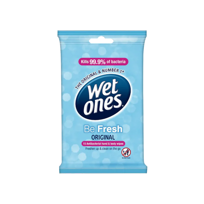 WET ONES Be Fresh Wipes 15pk
