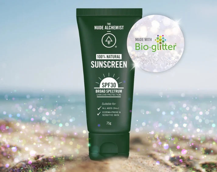 The Nude Alchemist BIOGLITTER Sunscreen spf 30 75g