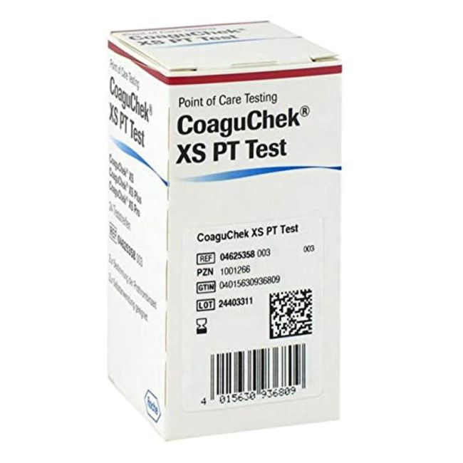 CoaguChek XS PT PST Test Strips 24