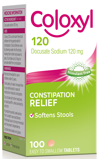 Coloxyl Tablets 120mg 100s