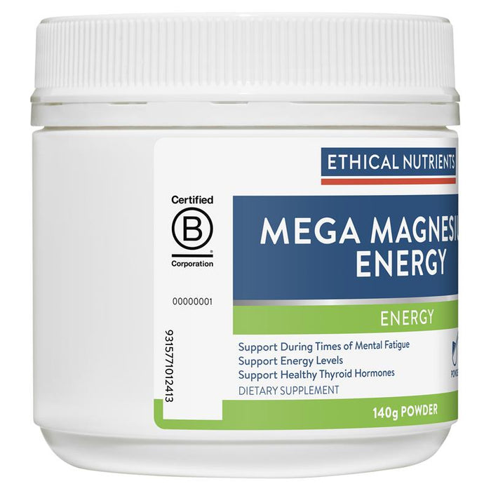 Ethical Nutrients Mega Magnesium Energy Powder 140g