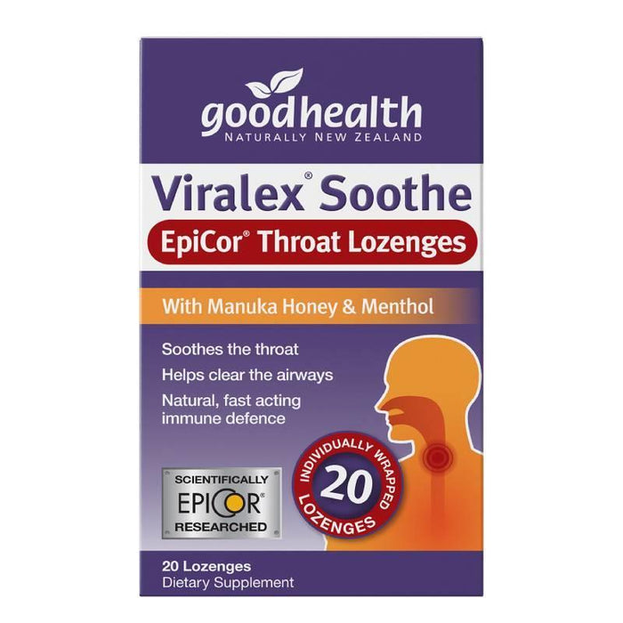 Good Health Viralex Soothe EpiCor Throat 20 Lozenges