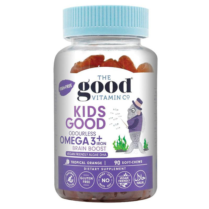 The Good Vitamins Kids Omega 3 Supplements Vegan Friendly (90 soft-chews)