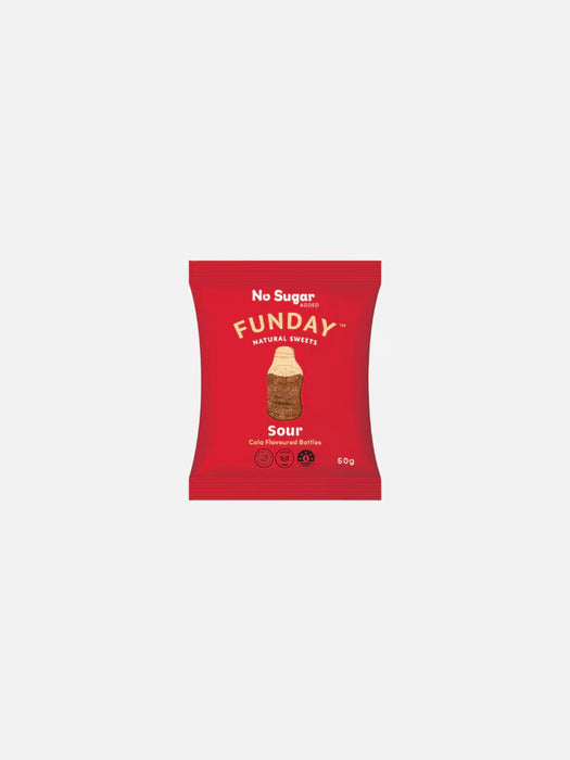Funday Sour Cola Flavoured Bottles 50g