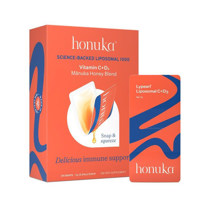 Honuka Liposomal 1,000 Vitamin C + D3 Manuka Honey Blend 7g 24s