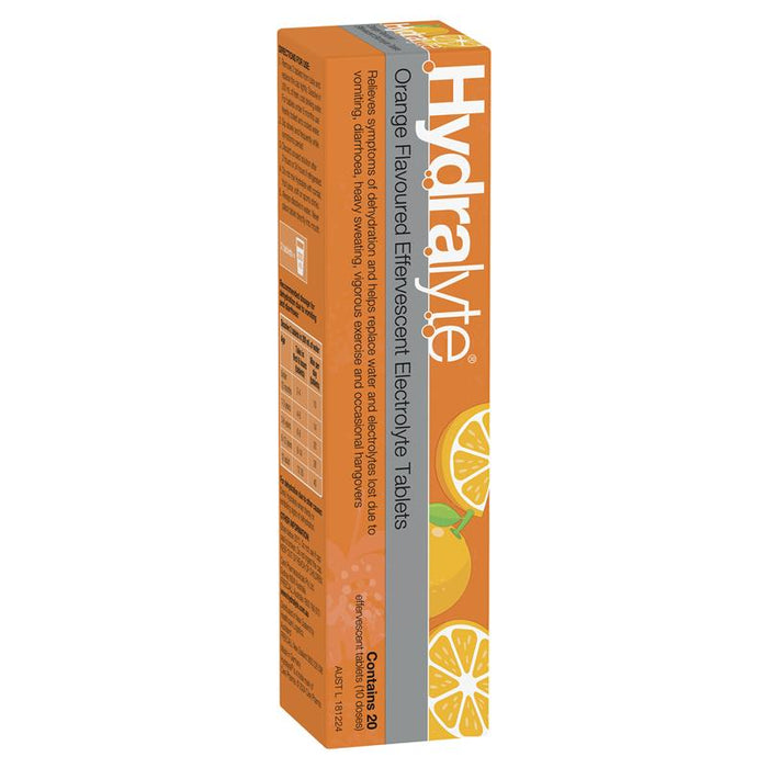 Hydralyte Effervescent Orange Tablets 20s