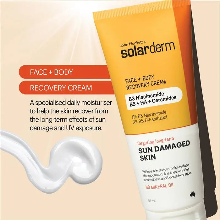 John Plunketts Solarderm Face & Body Recovery Cream 85ml