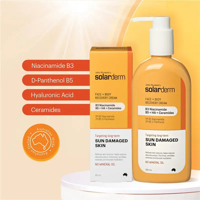 John Plunketts Solarderm Face & Body Recovery Cream 85ml