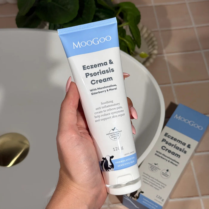 Moo Taskit Cream MOOGOO Eczema & Psoriasis Cream w/ Marshmallow 120g — Kiwi Chemist