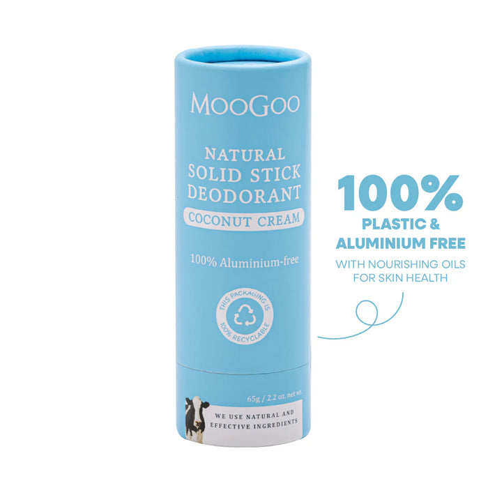 MOOGOO Solid Stick Deodorant Coconut Cream 65g