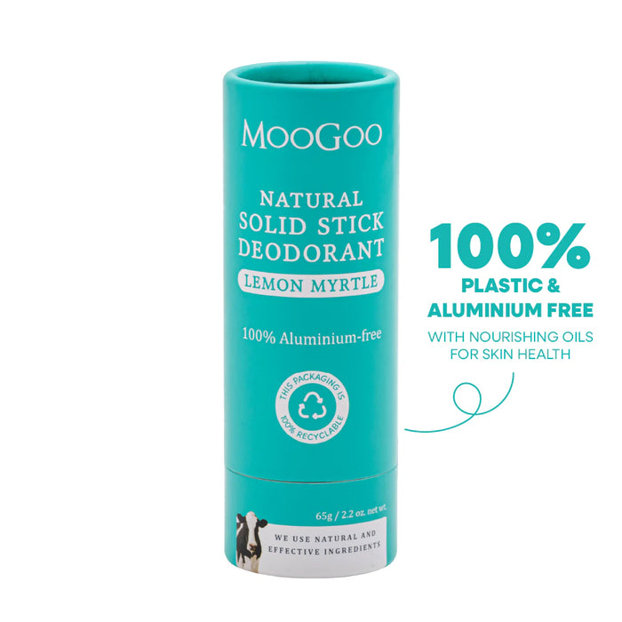 MOOGOO Solid Stick Deodorant Lemon Myrtle 65g