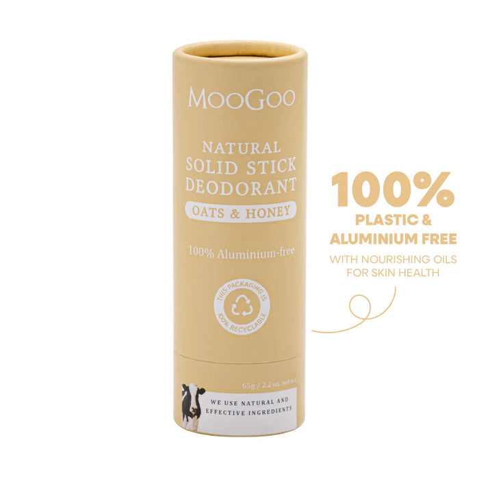 MOOGOO Solid Stick Deodorant Oats & Honey 65g