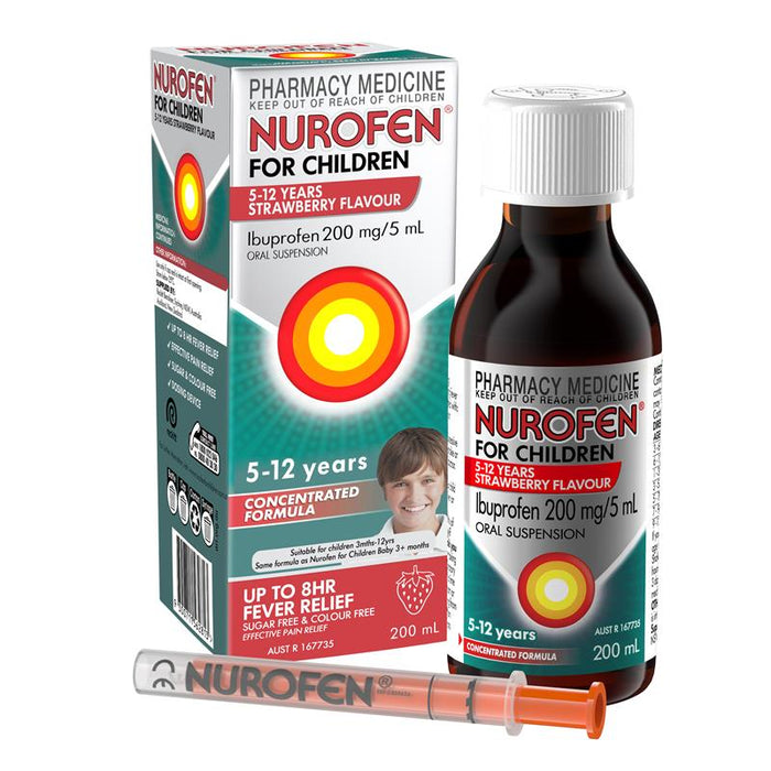 NUROFEN Children 5-12 Years Strawberry 200ml