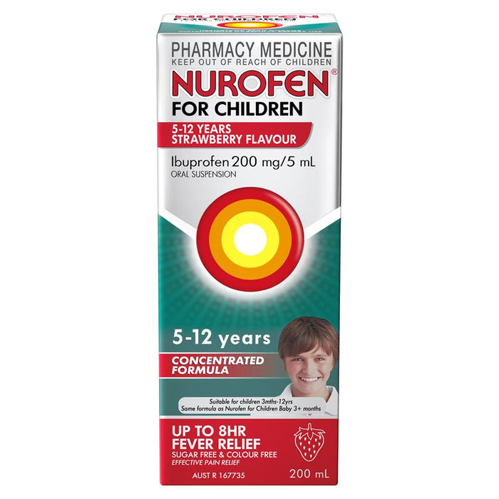 NUROFEN Children 5-12 Years Strawberry 200ml