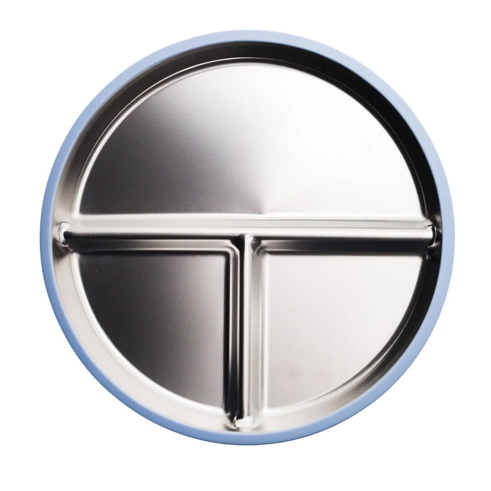 Nestling Stainless Steel Divided Plate 23cm