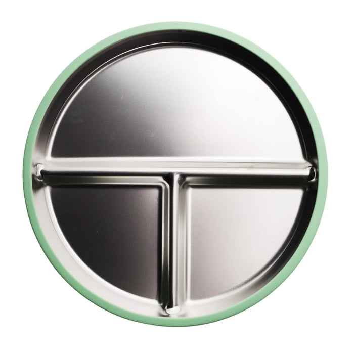 Nestling Stainless Steel Divided Plate 23cm