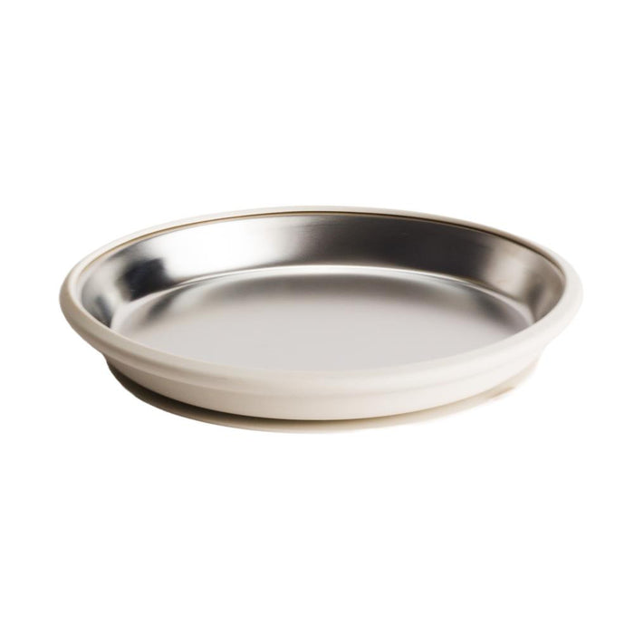 Nestling Stailess Steel Flat Suction Plate 20cm