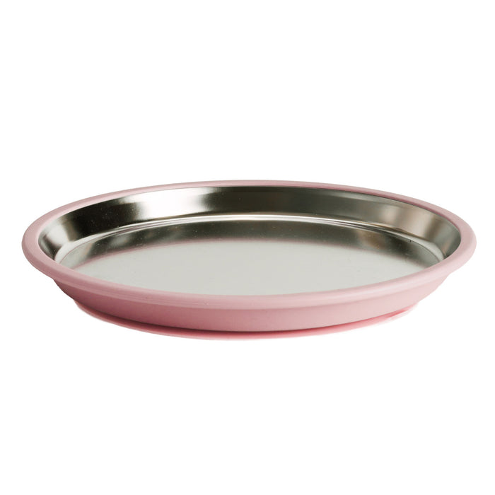 Nestling SS Flat Suction Plate 23cm