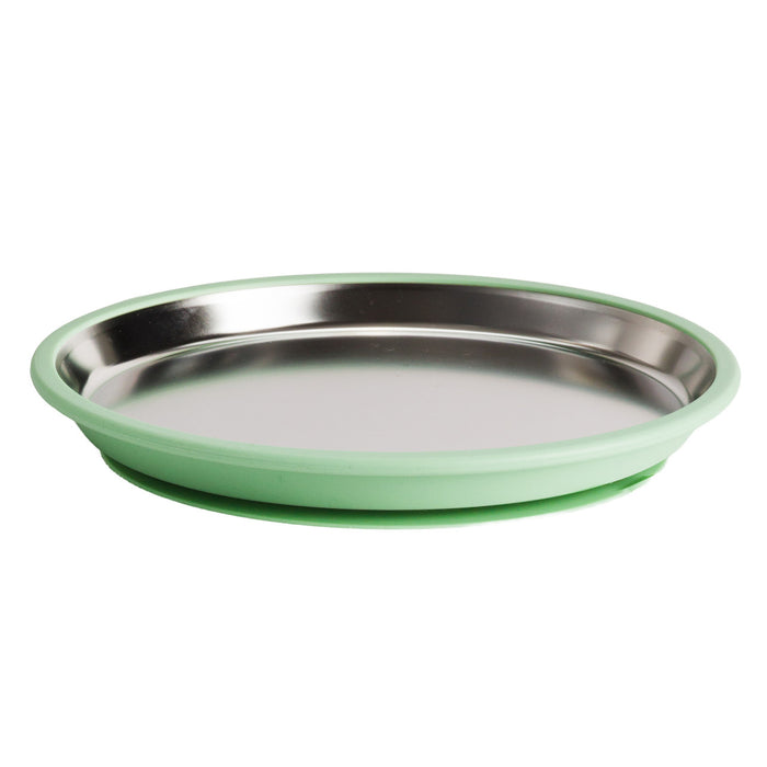 Nestling SS Flat Suction Plate 23cm
