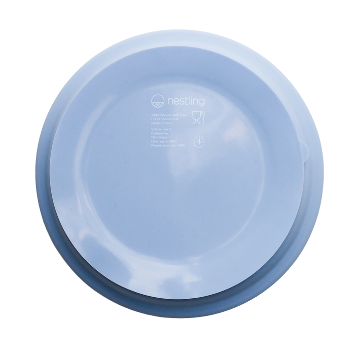 Nestling Stainless Steel Divided Suction Plate 20cm