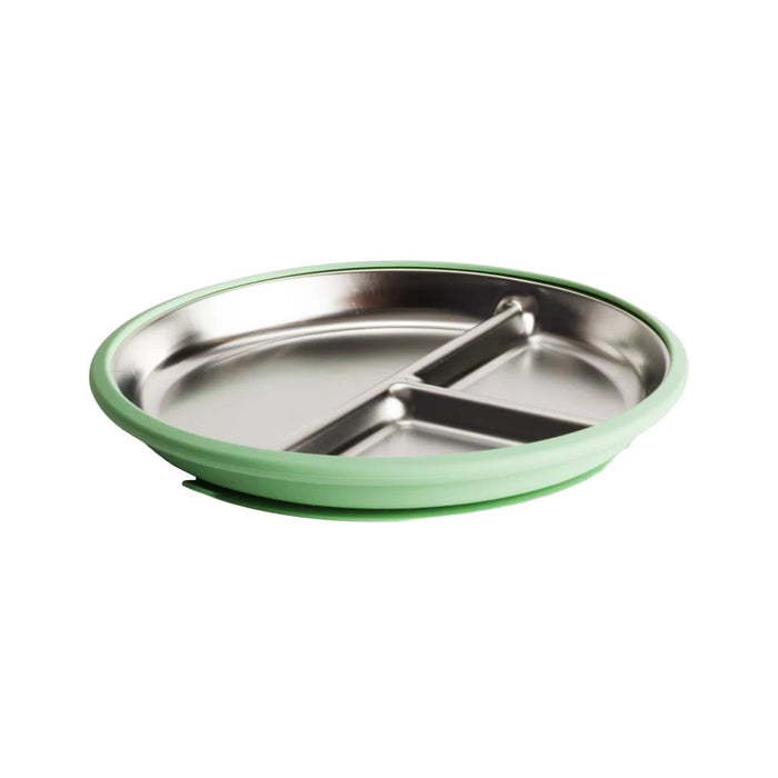 Nestling Stainless Steel Divided Suction Plate 20cm