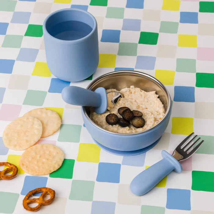 Nestling Stainless Steel Suction Bowl with Silicone Base