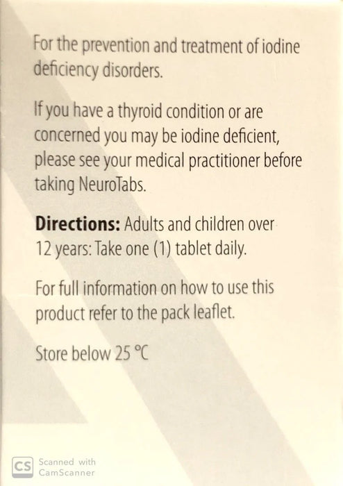 Neurotabs - Iodine 0.253mg 90s