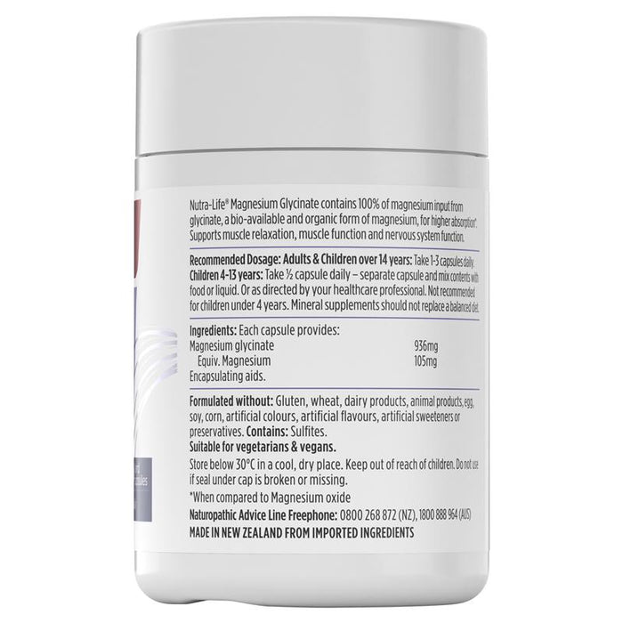 Nutralife Magnesium Glycinate 60s