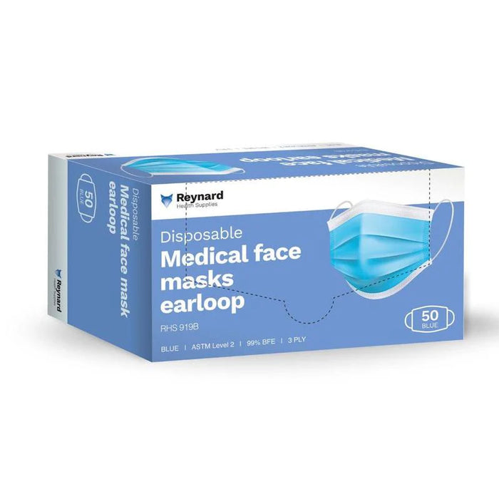 Reynard Face Mask Level 2 3-Ply Box 50s