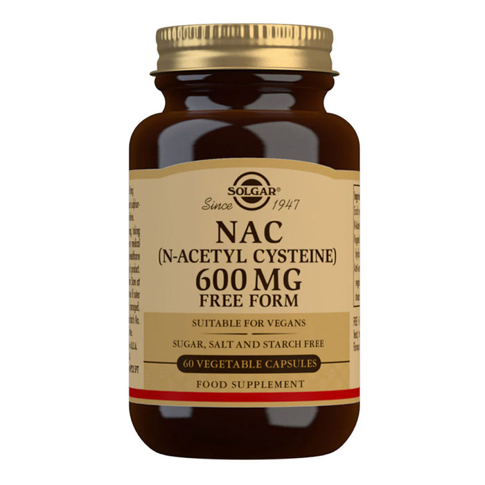 Solgar NAC (N-Acetyl Cysteine) 600mg Capsules 60s