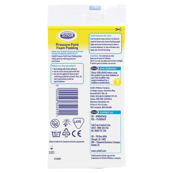 Scholl Pressure Point Adhesive Foam