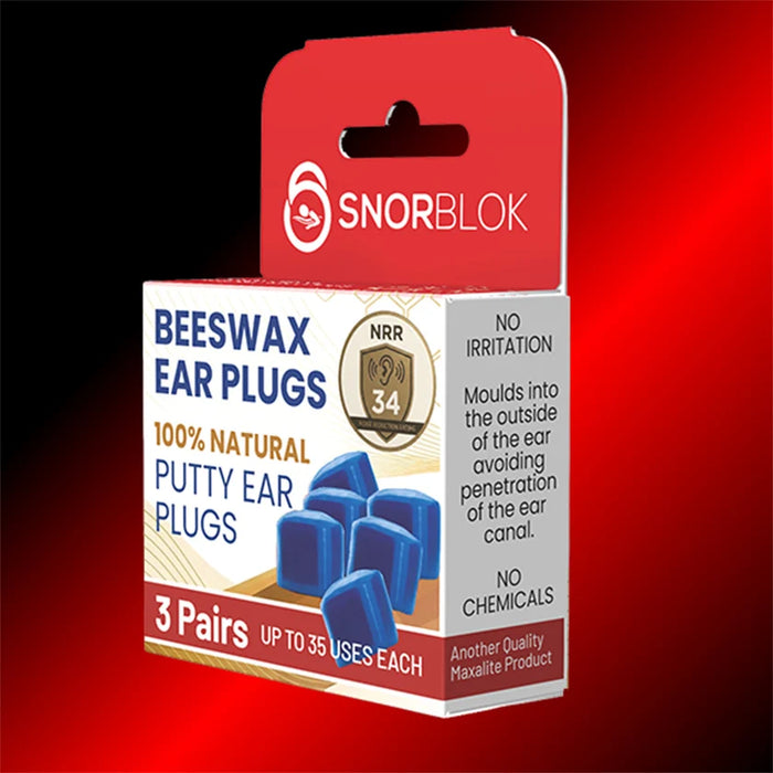 Snorblok Beeswax Ear Plus 3 Pairs