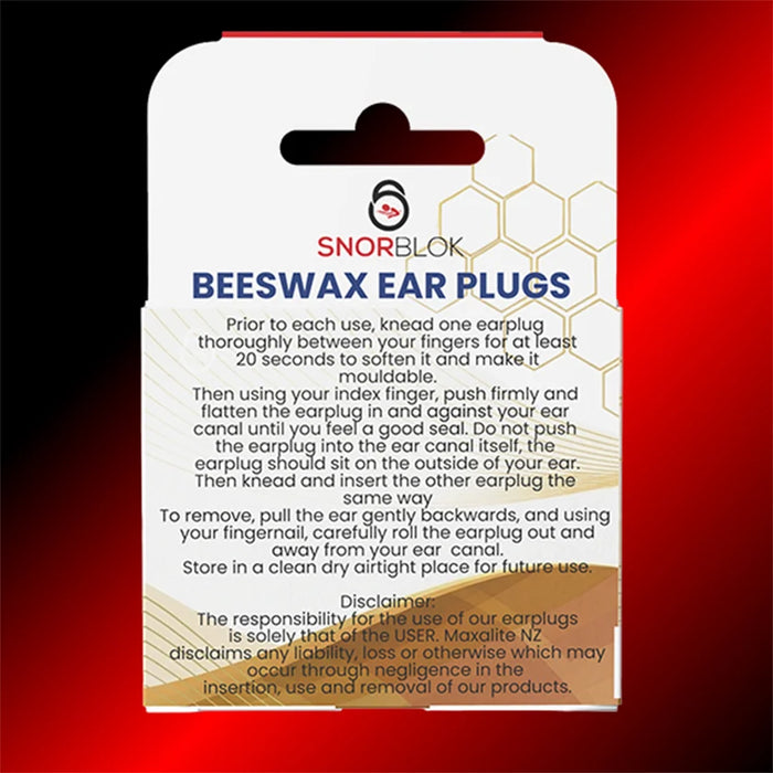 Snorblok Beeswax Ear Plus 3 Pairs