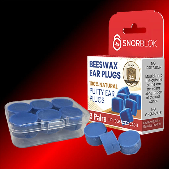Snorblok Beeswax Ear Plus 3 Pairs