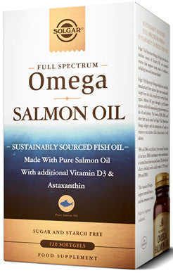 Solgar Full Spectrum Omega Salmon Oil Softgels 120s EXP: 7.26