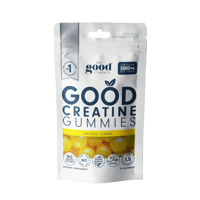 The Good Vitamin Company Creatine Monohydrate 500mg Natural Lemon