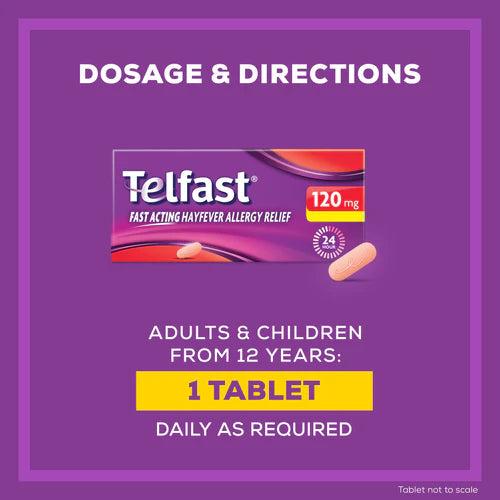 Telfast Tablets 120mg 30s