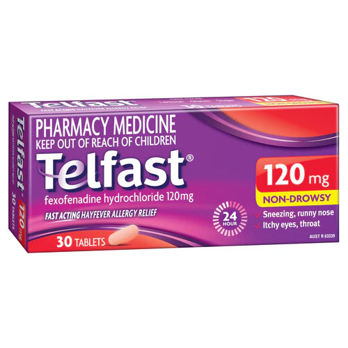 Telfast Tablets 120mg 30s