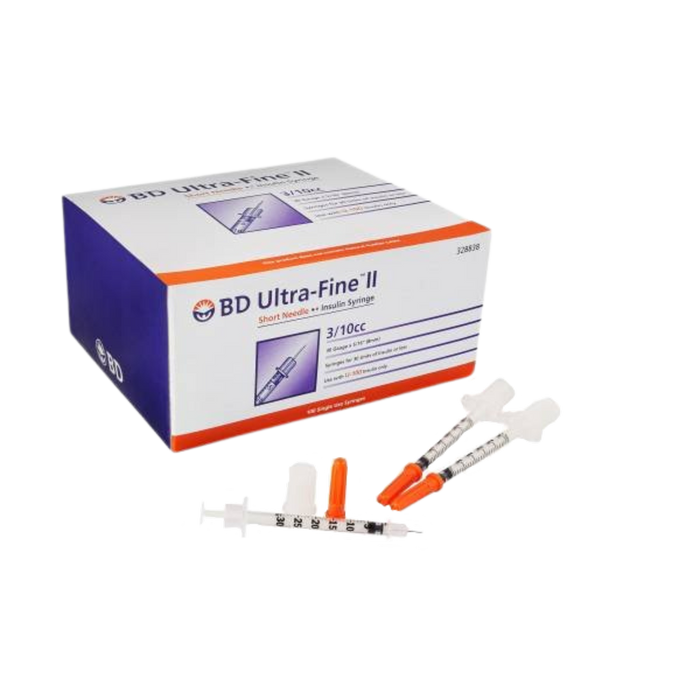 BD 6mm Ultra-fine Syringe 0.3ml 31G 100s